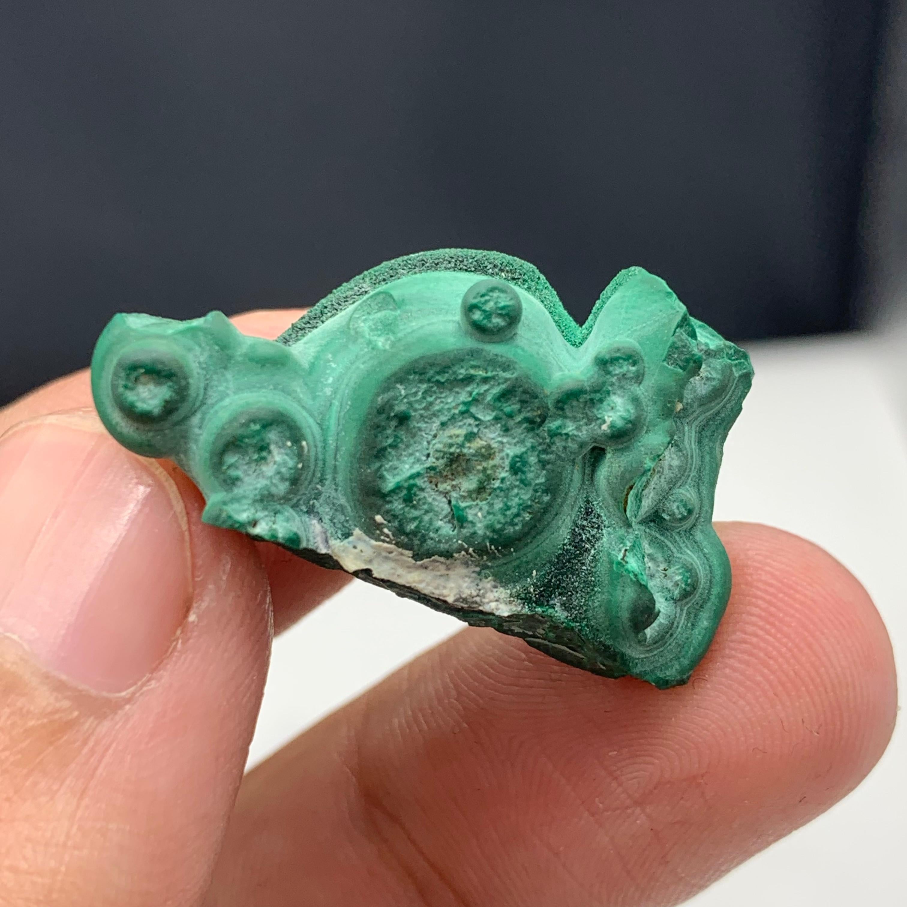 11.30 Gram Adorable Malachite Specimen From Guangdong, China  For Sale 1
