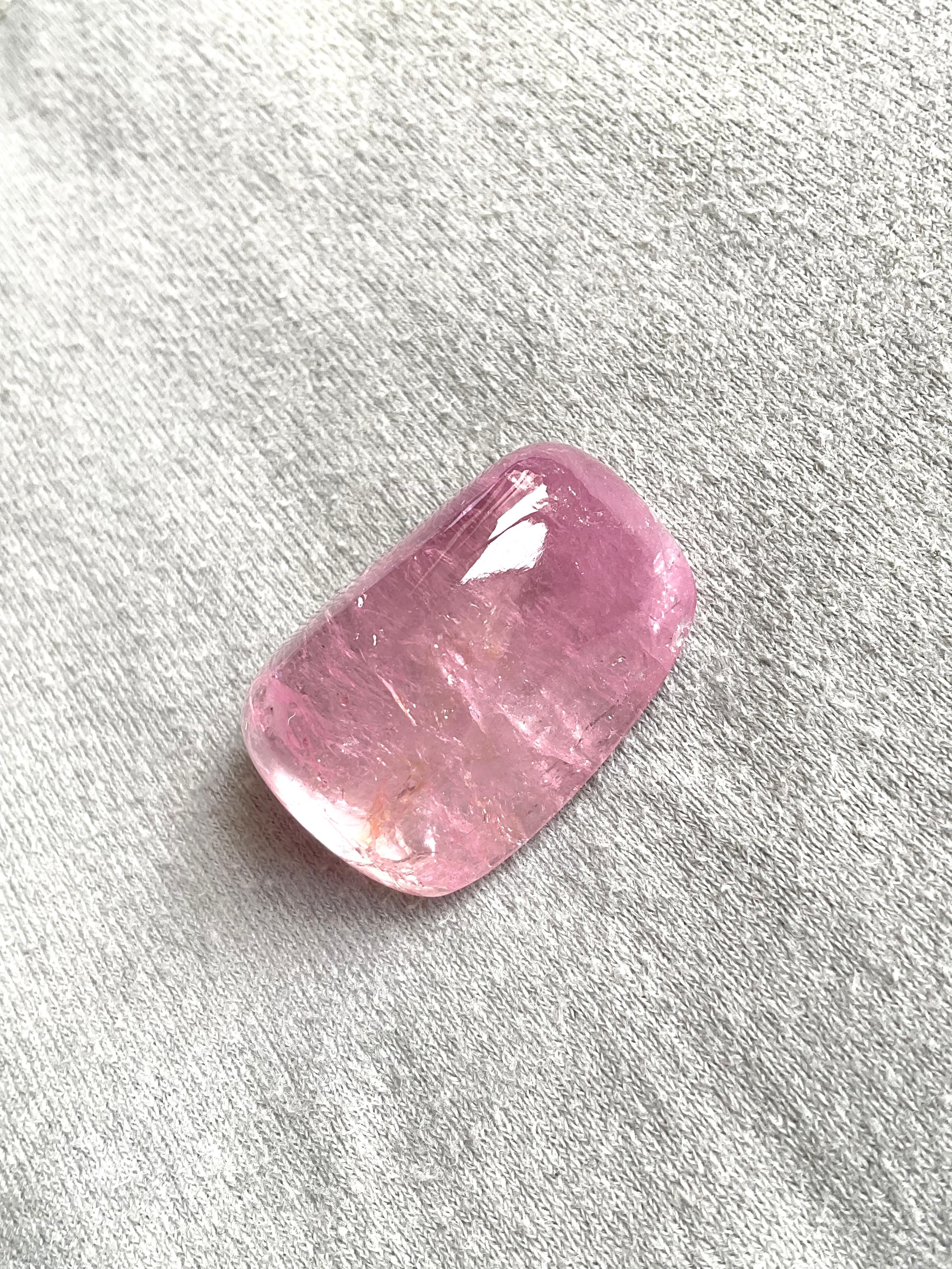 113.35 Carat Burmese Tourmaline Tumbled Plain for Fine Jewelry Natural Gem For Sale 1