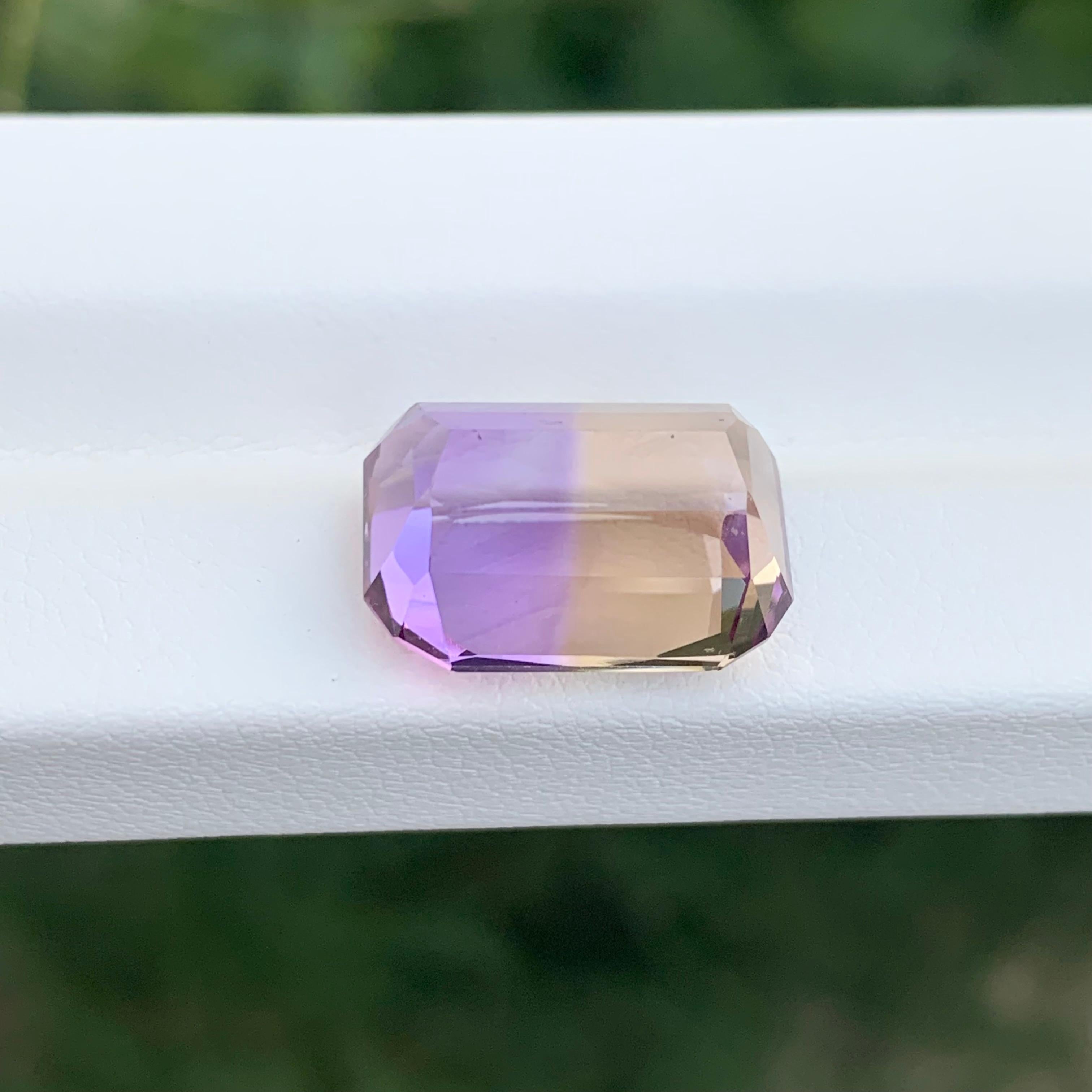 Ametrine naturelle non sertie de 11,35 carats, pierre précieuse Bolivianite en forme de coussin Neuf - En vente à Peshawar, PK