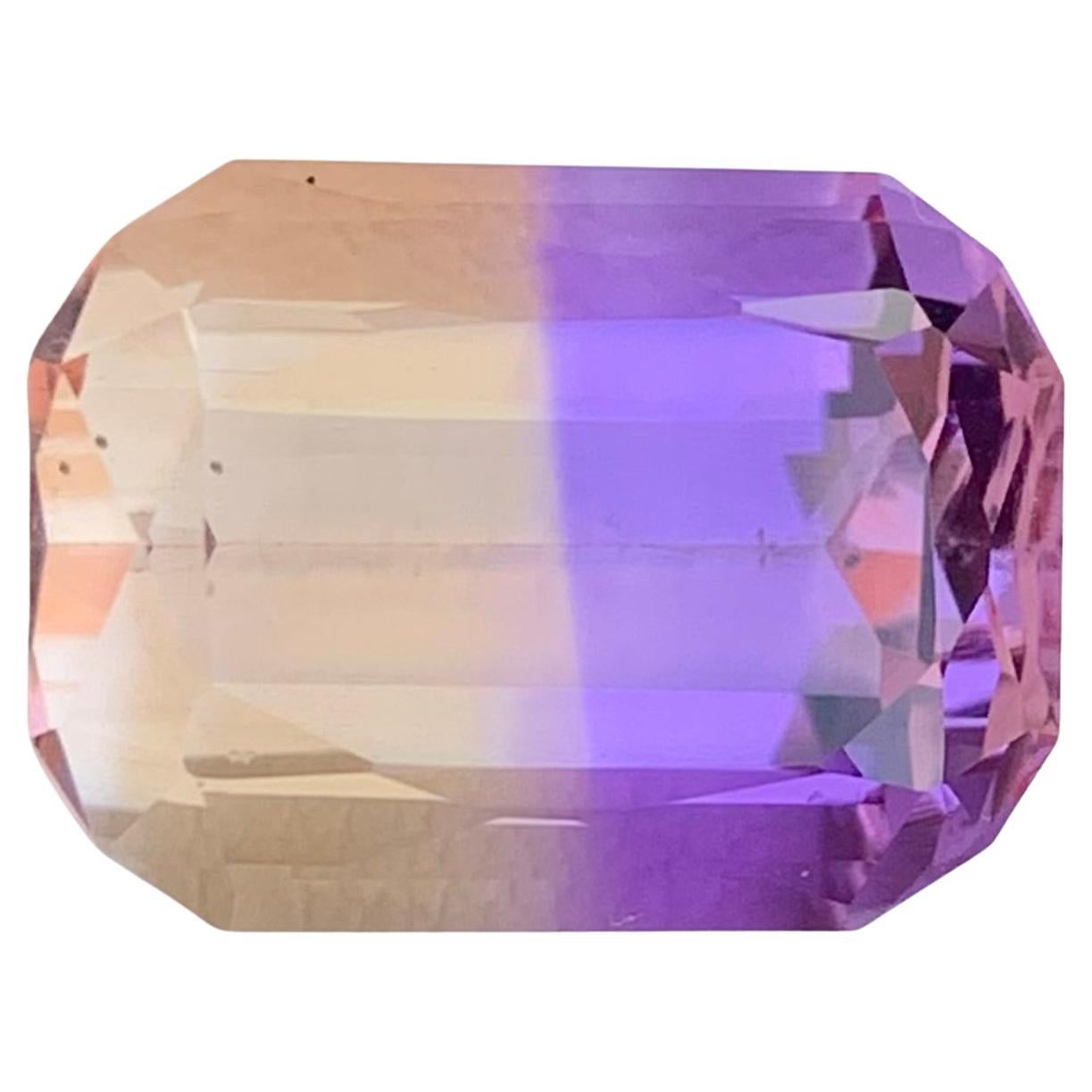 Ametrina suelta natural de 11,35 quilates \ Bolivianita Gema en forma de cojín