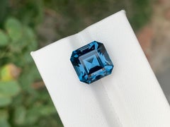 11.35 Carat Natural Loose London Blue Topaz Octagon Cut Gemstone