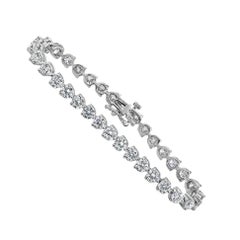 Roman Malakov Pulsera de tenis con diamantes de talla brillante redondos de 11,35 quilates totales