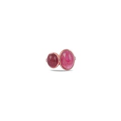 11.35 Carat Tourmaline & Diamond Ring in 18 Karat Rose Gold