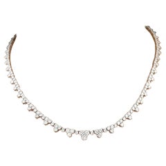 11,36 Karat Trio-Diamant-Halskette