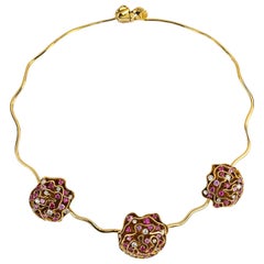 1136A Louis Vuitton Pink Necklace