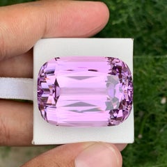 113.75 Carat Natural Loose Pink Afghan Kunzite Stone Cushion Cut For Jewelry