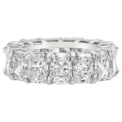 11.39 Carat Radiant Band Brilliant White 18K Gold Grand Palais Radiance