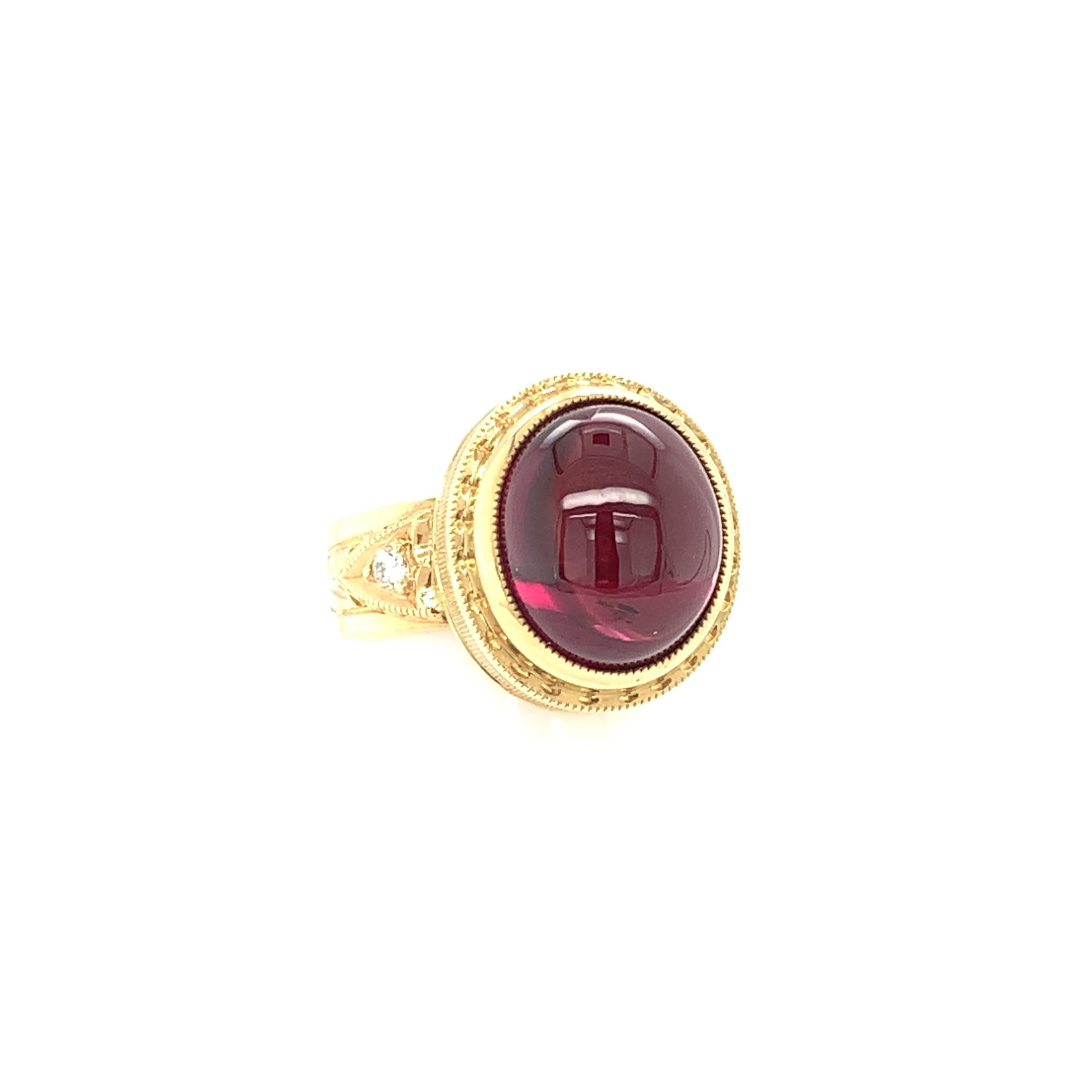 rubellite cabochon