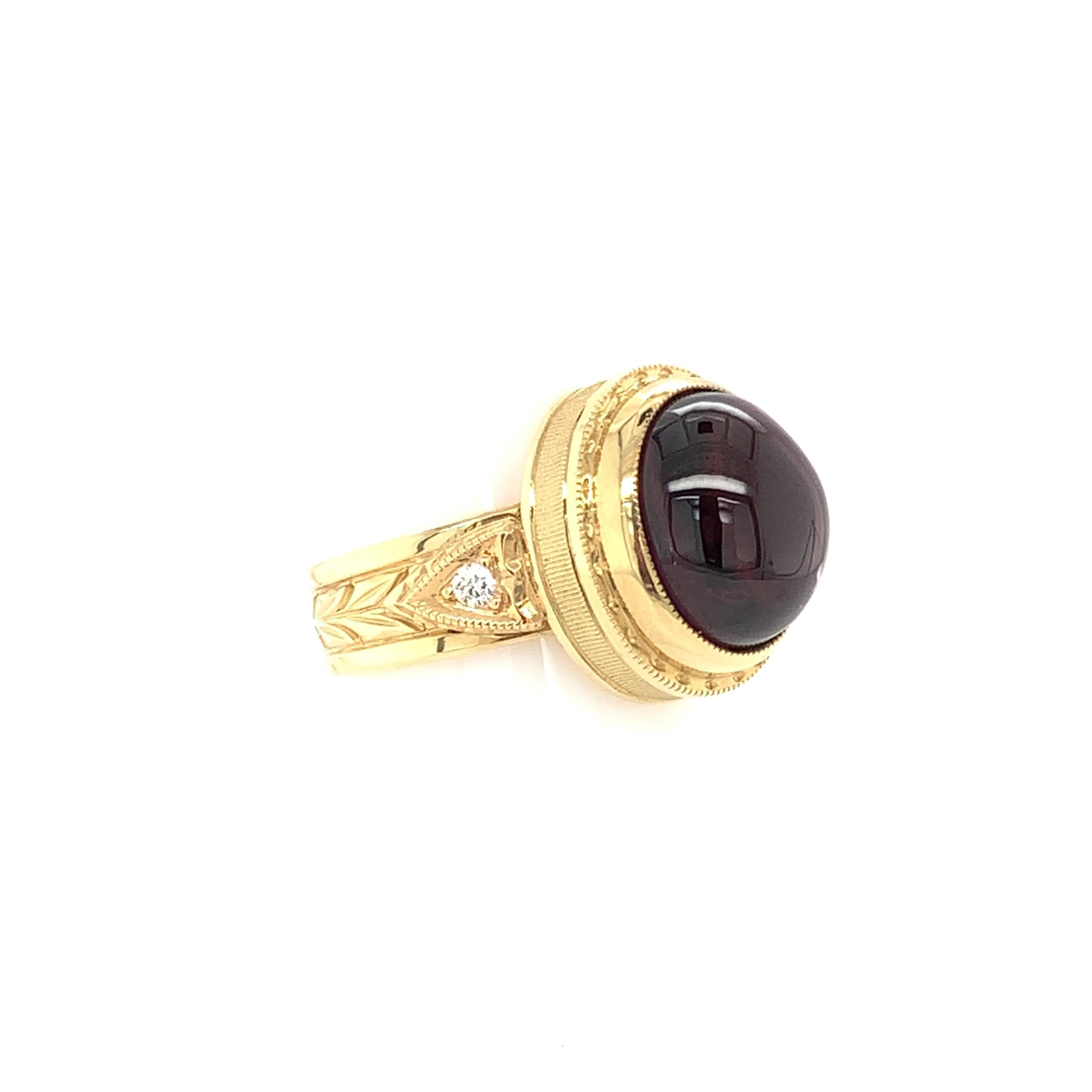 dome rings with gemstones