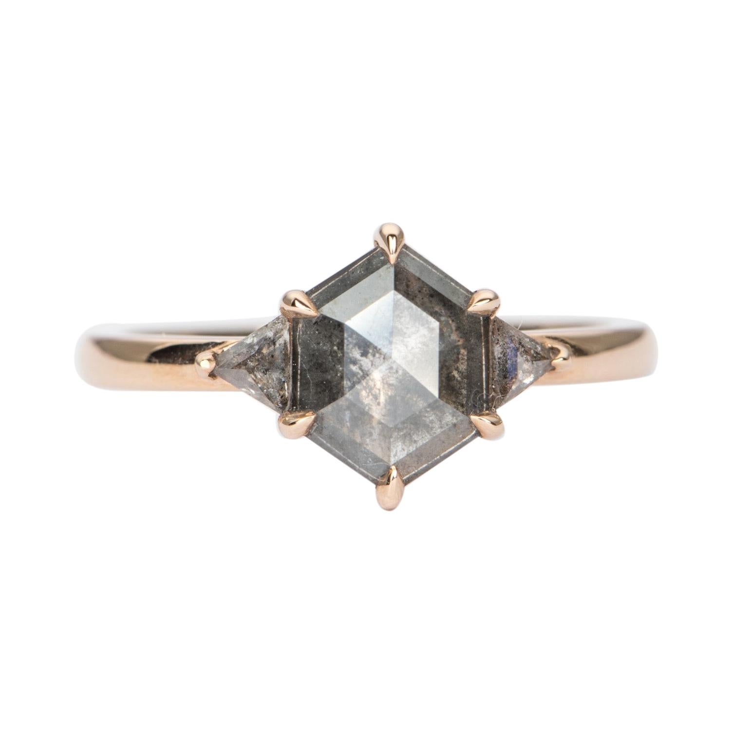 Hexagon salt sales and pepper diamond