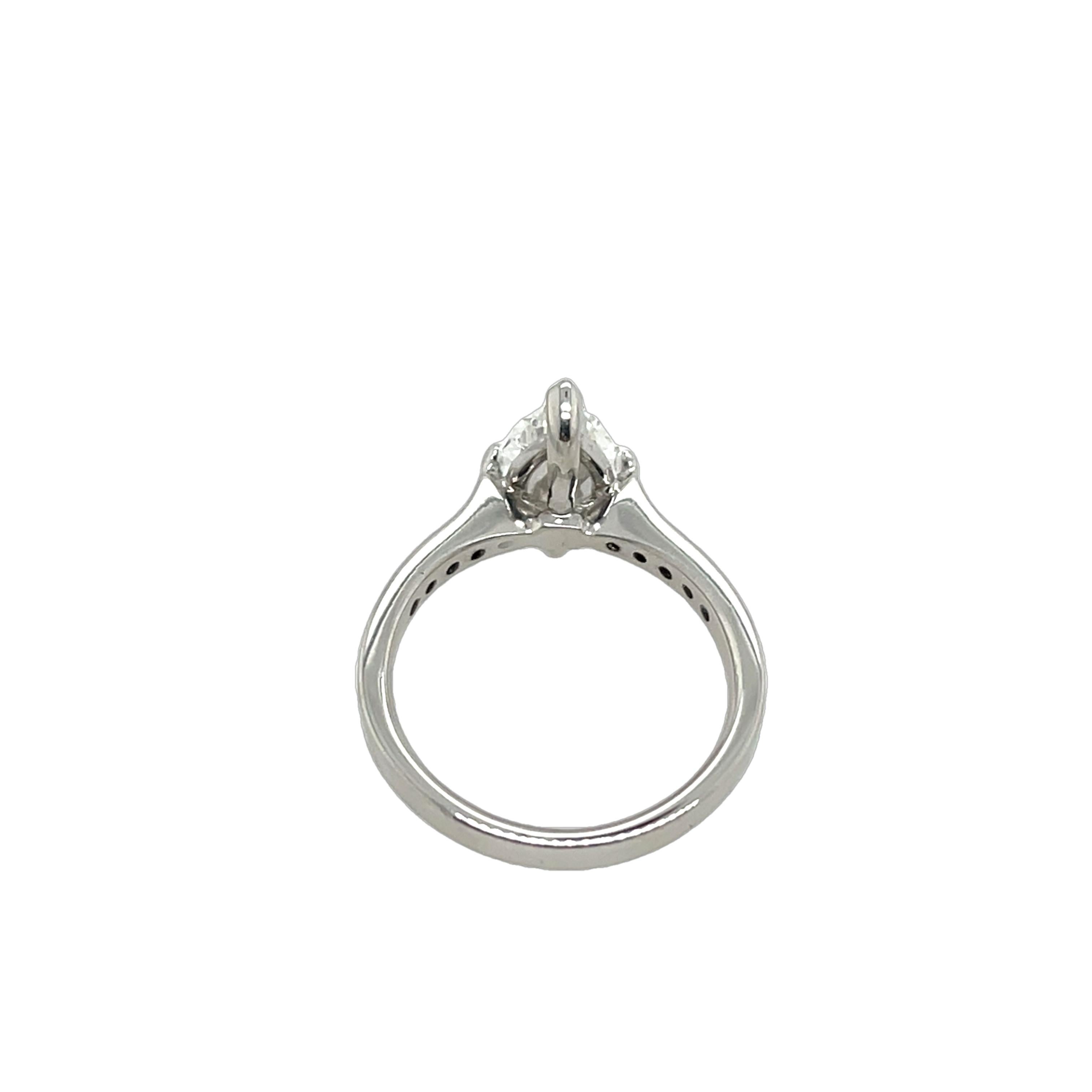 Women's 1.13ct Marquise Cut Diamond Ring, Set In 18ct White Gold