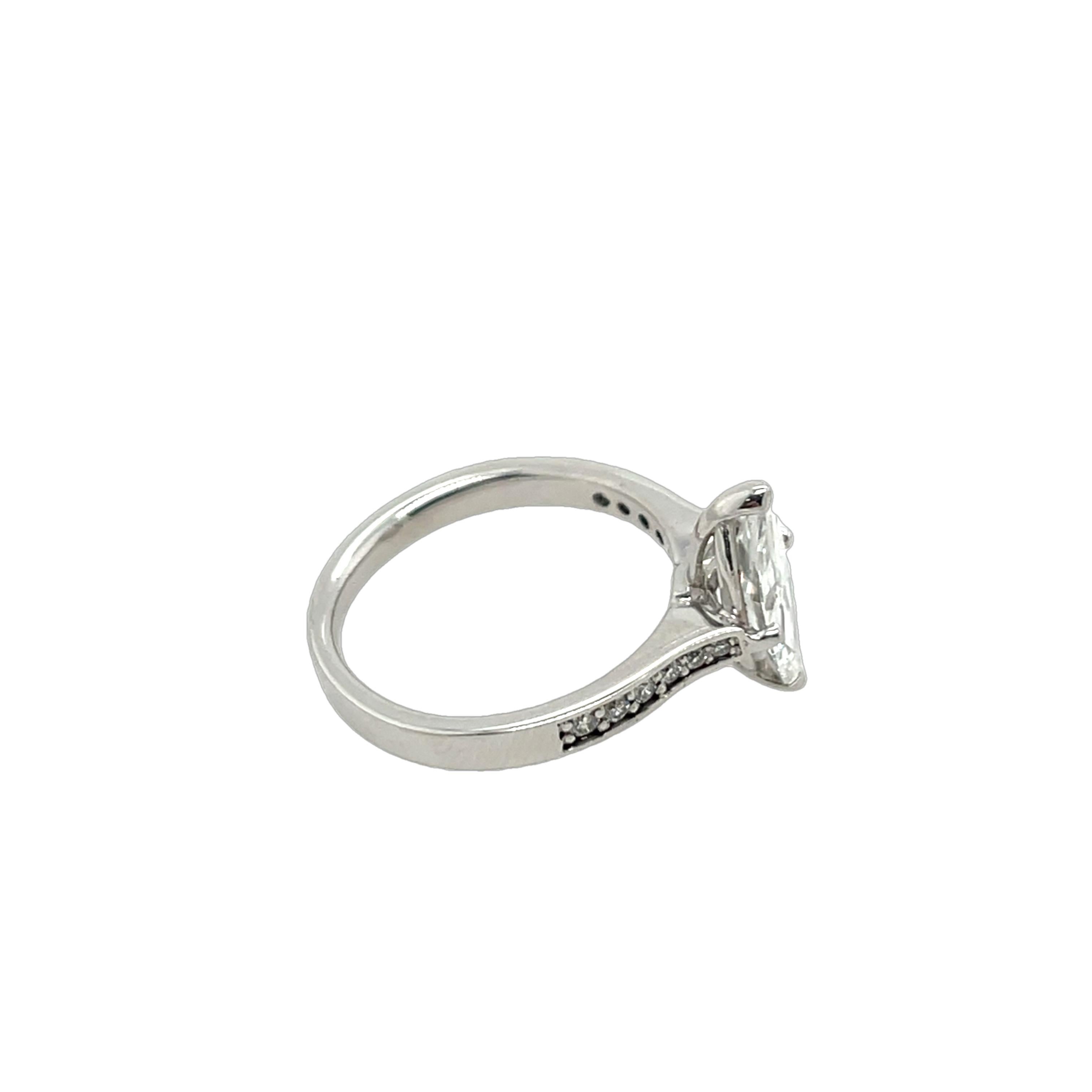 1.13ct Marquise Cut Diamond Ring, Set In 18ct White Gold 1