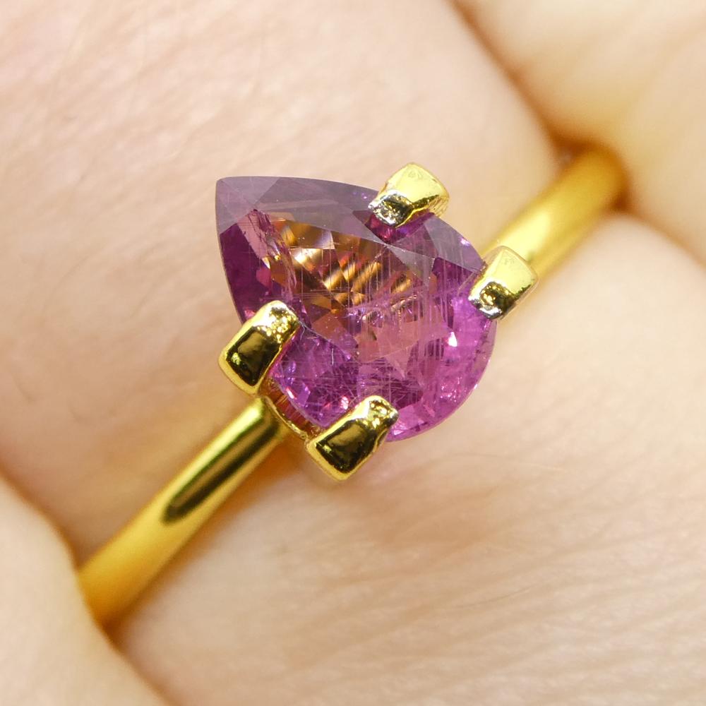 1,13ct Zaffiro rosa perlato della Tanzania non riscaldato in vendita 7
