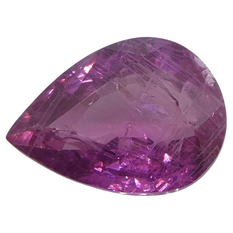 1,13ct Zaffiro rosa perlato della Tanzania non riscaldato