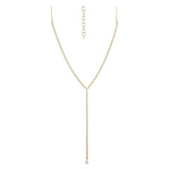 1.13ct Round Brilliant Cut Diamond Lariat Necklace