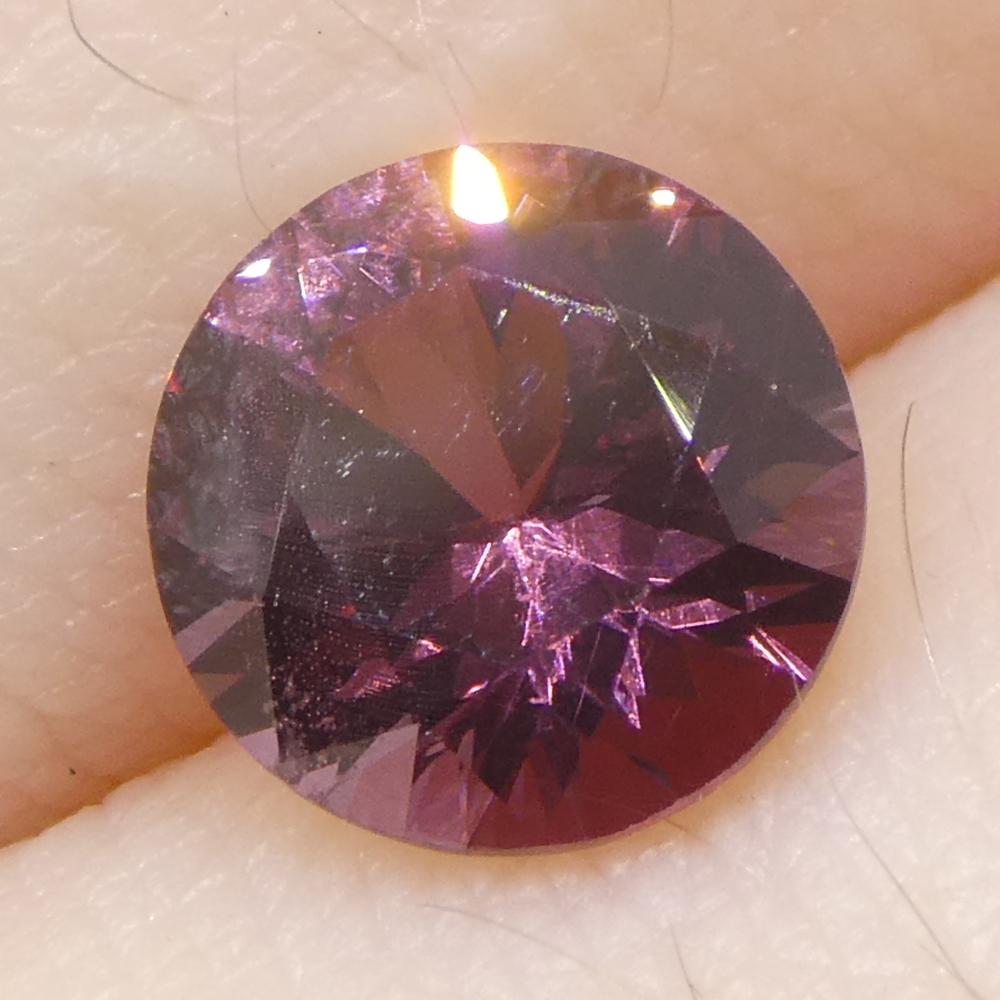 1,13ct Spinello rosa rotondo della Birmania non riscaldato in vendita 7