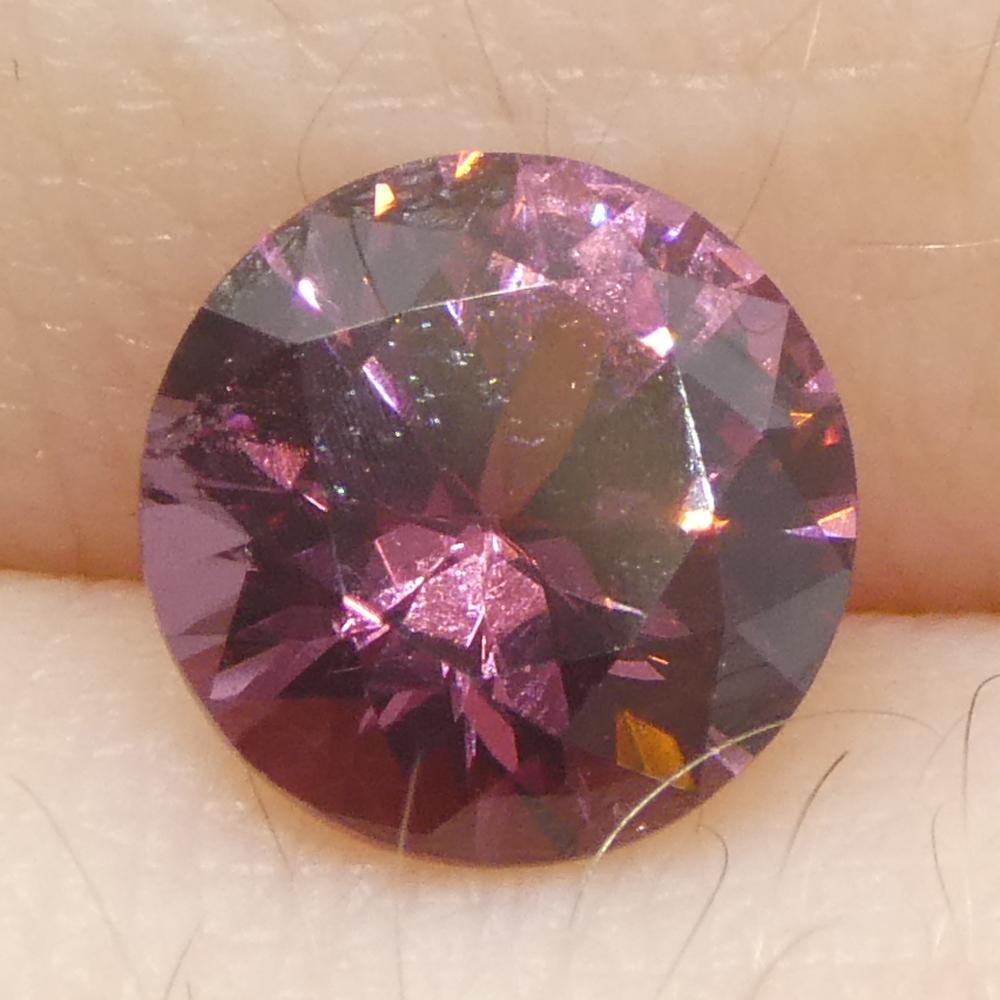 1,13ct Spinello rosa rotondo della Birmania non riscaldato in vendita 8