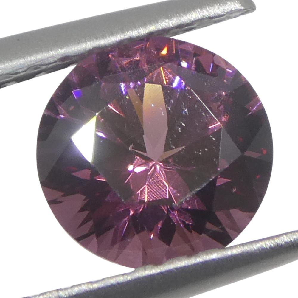 1,13ct Spinello rosa rotondo della Birmania non riscaldato In condizioni Nuovo in vendita a Toronto, Ontario