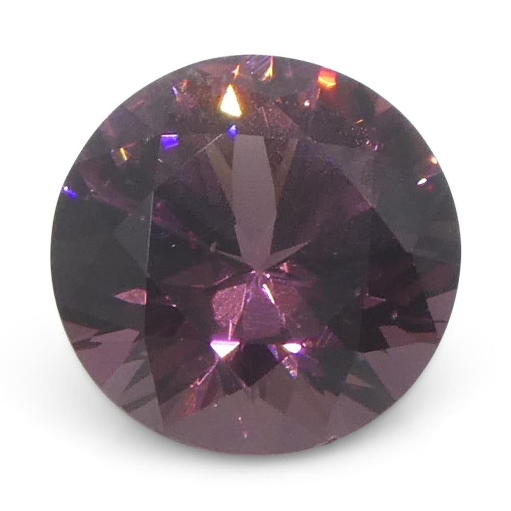 da uomo o donna 1,13ct Spinello rosa rotondo della Birmania non riscaldato in vendita