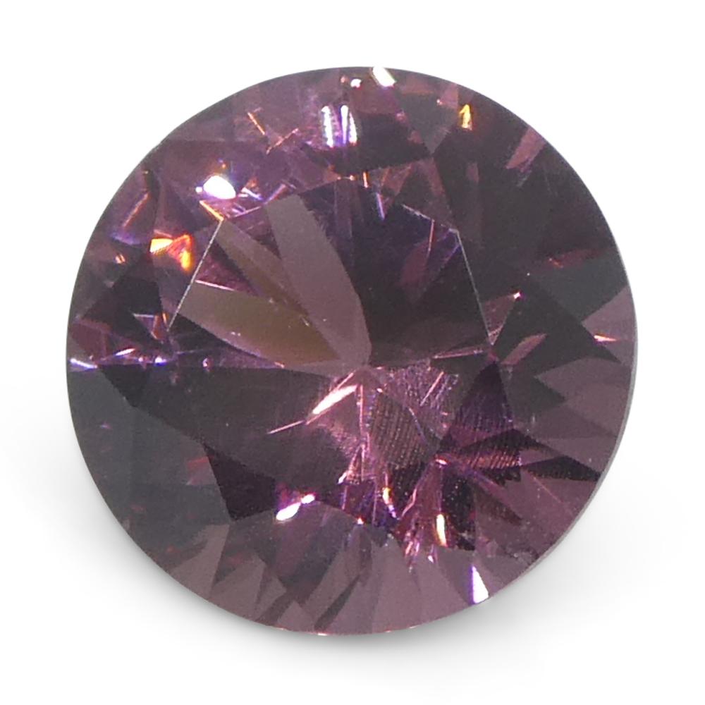 1,13ct Spinello rosa rotondo della Birmania non riscaldato in vendita 3