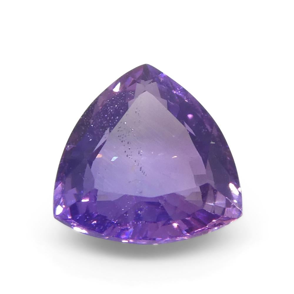 1.13ct Trillion Purple Sapphire from East Africa, Unheated For Sale 6