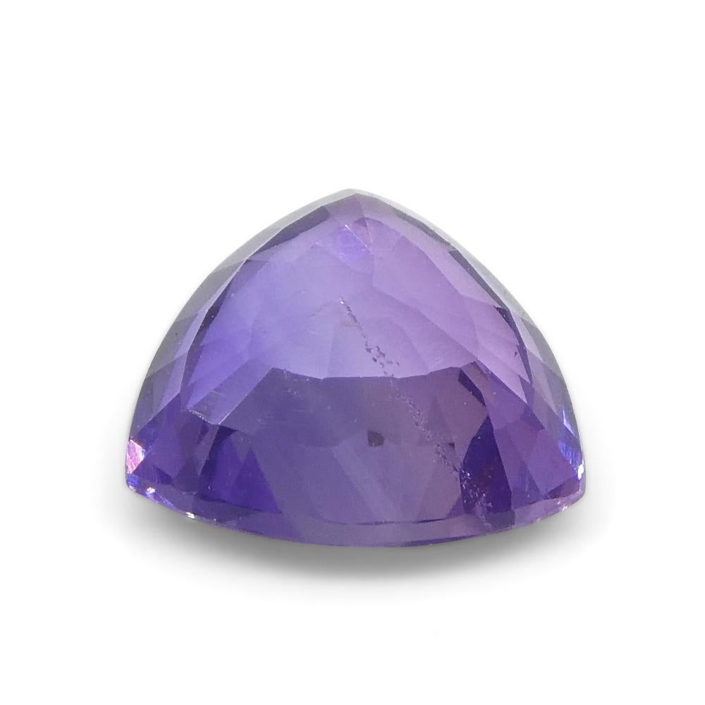 1.13ct Trillion Purple Sapphire from East Africa, Unheated For Sale 3