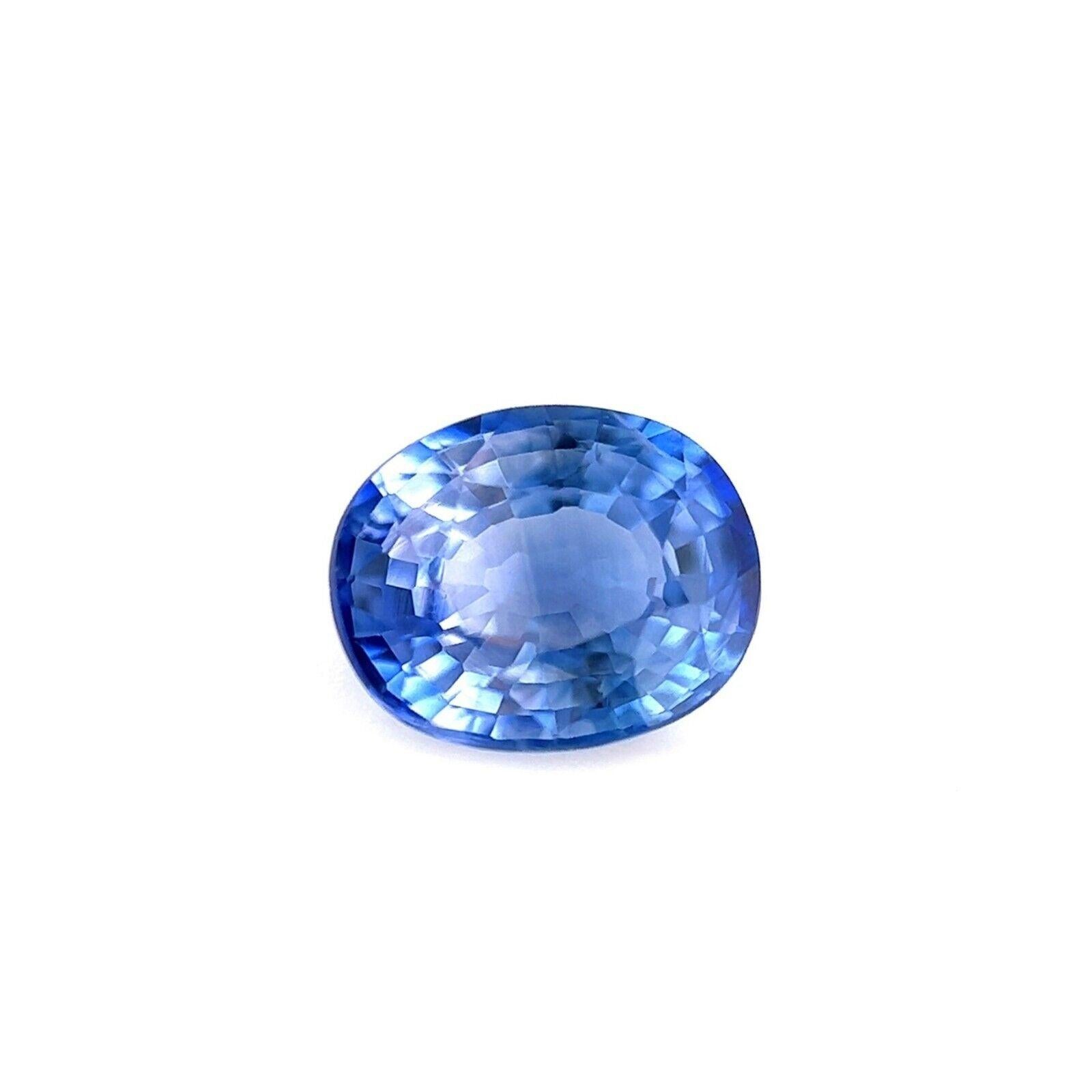 1.13ct Unique Fine Ceylon Blue Violet Sapphire Oval Cut Blue Rare 6.6x5.3mm VS

Unique Ceylon Violet Blue Sapphire Gemstone.
1.13 Carat sapphire with a rare vivid violet blue colour. Also has very good clarity, a very clean stone with only some