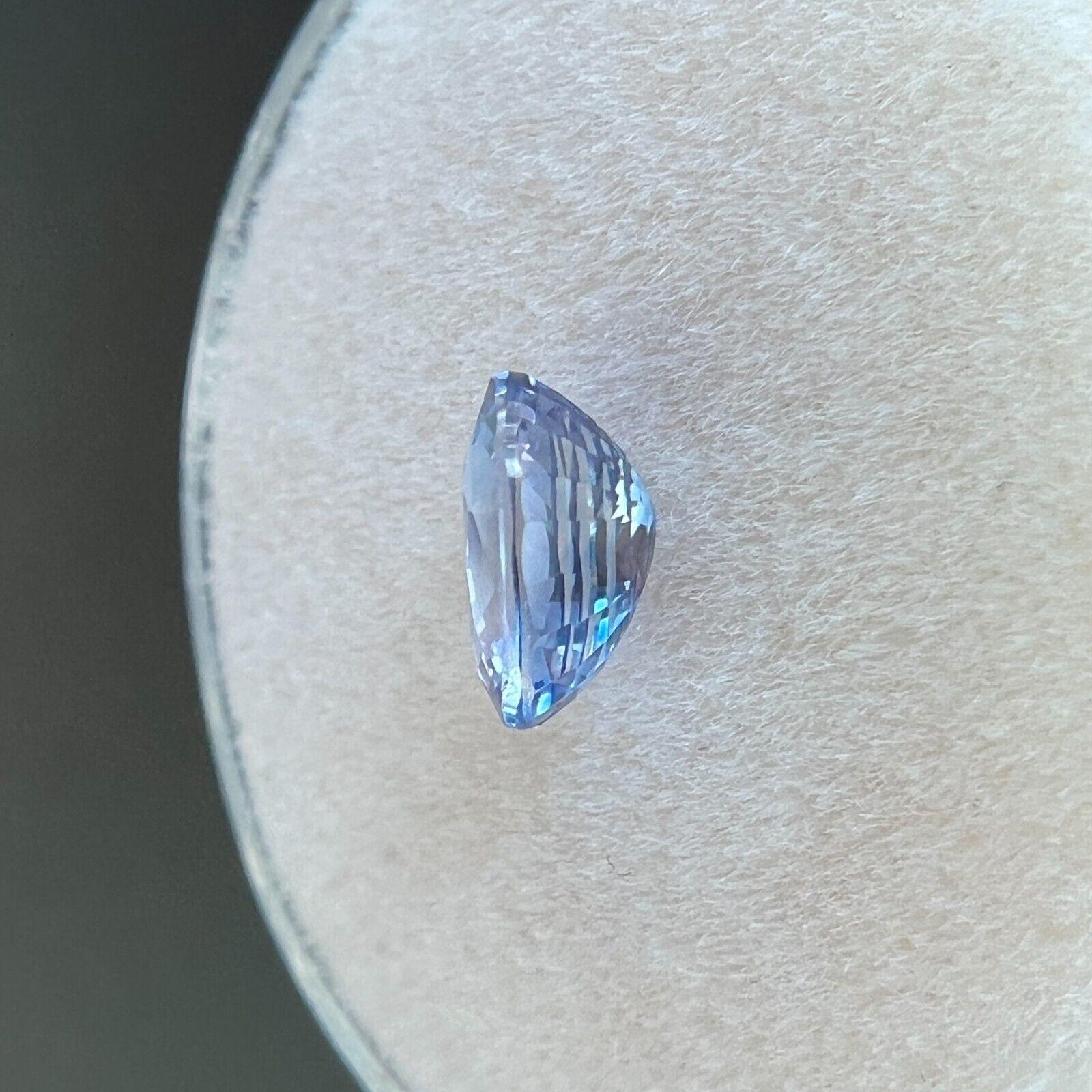 Saphir bleu violet de Ceylan taille ovale rare et unique de 1,13 carat Unisexe en vente