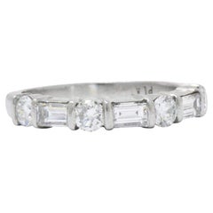 1.14 Carat Diamond and Platinum Eternity Band Stackable Ring