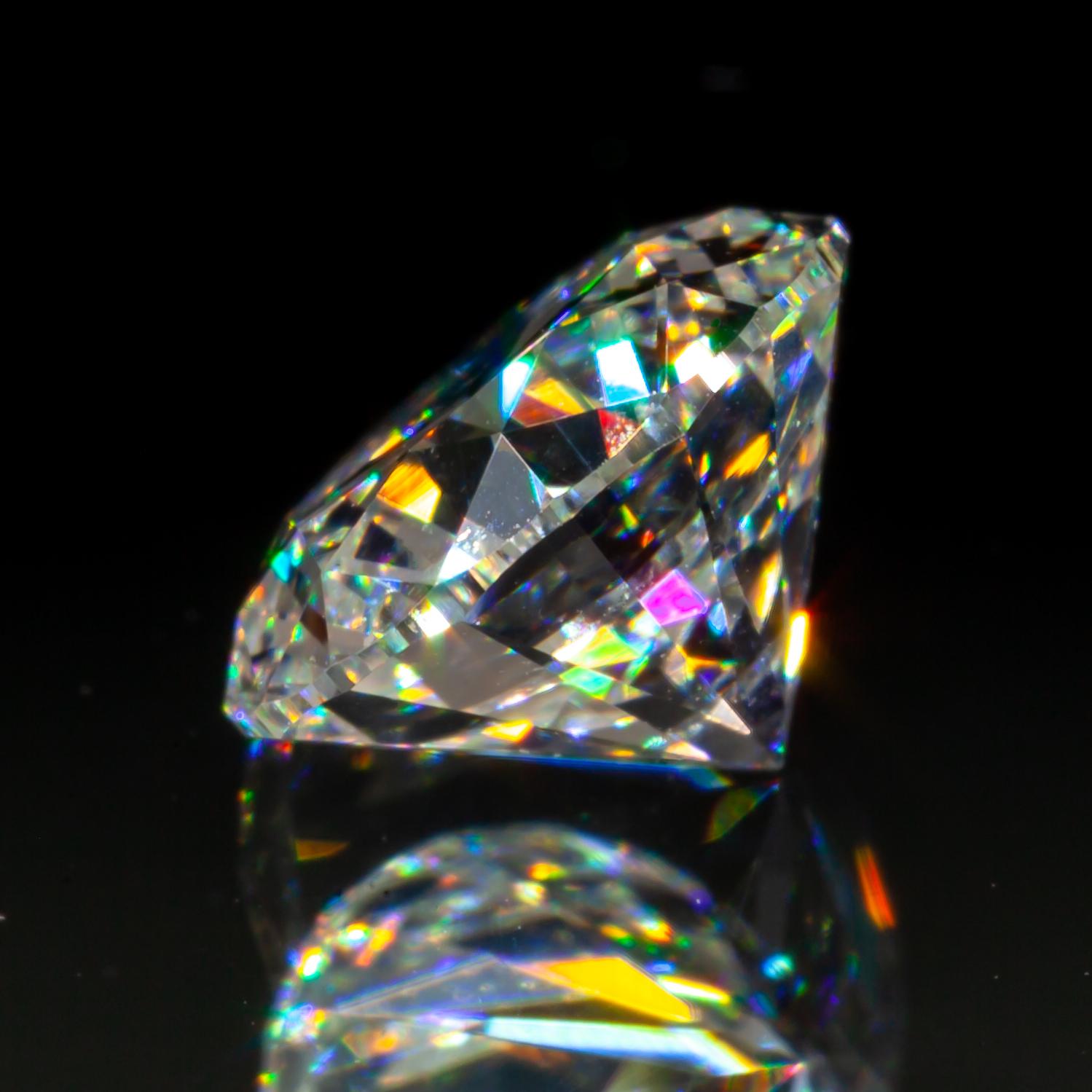 Taille ronde Diamant taille ronde brillant de 1,14 carat non serti H/ SI1 certifié GIA en vente