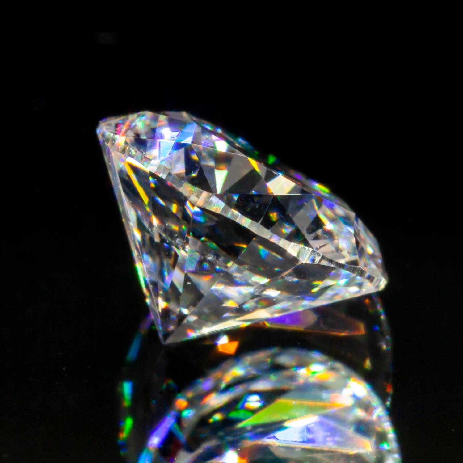 Diamant taille ronde brillant de 1,14 carat non serti H/ SI1 certifié GIA Excellent état - En vente à Sherman Oaks, CA
