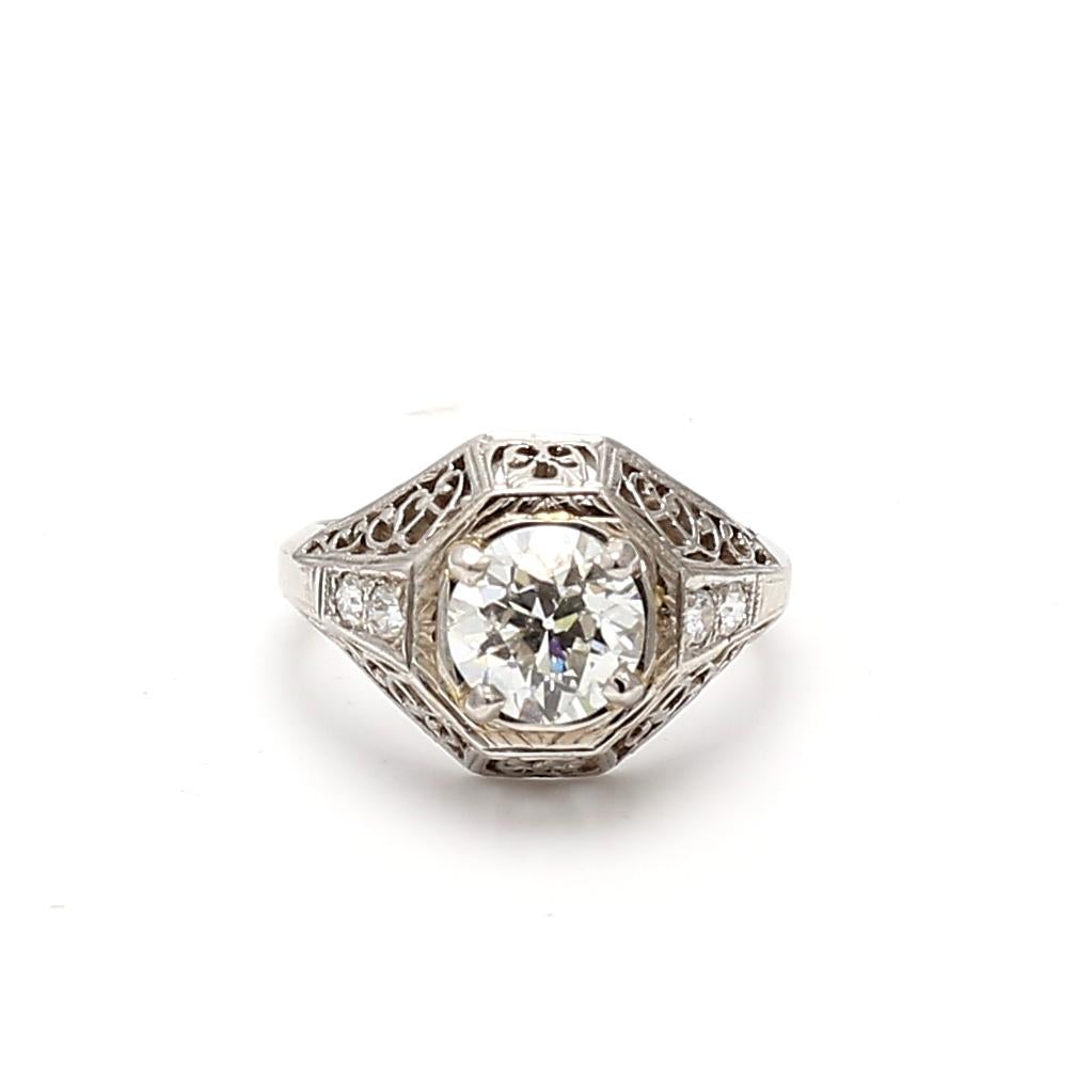 Titre :
1.14 Carat Old European Cut I SI2 Diamond Platinum Art Deco Ring
Le style :
Art déco
Métal :
Platine
Pierre précieuse 1 :
Diamant de 1,14 carat
Nombre de pierres :
1
Couleur :
I
La clarté :
SI2
Forme :
Taille vieille Europe
GIA :
DIAM OE I