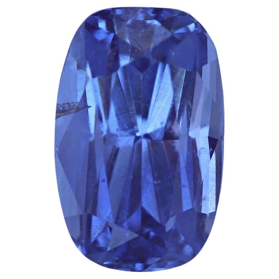 Saphir naturel bleu tournesol non chauffé de 1.14 carat, pierre précieuse non sertie de Ceylan