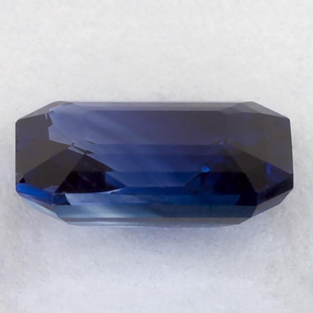 Pierre précieuse taille octogonale saphir bleu 1.14 carat Neuf - En vente à Fort Lee, NJ