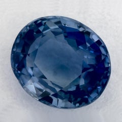 1.14 Karat Blauer Saphir Oval Loser Edelstein