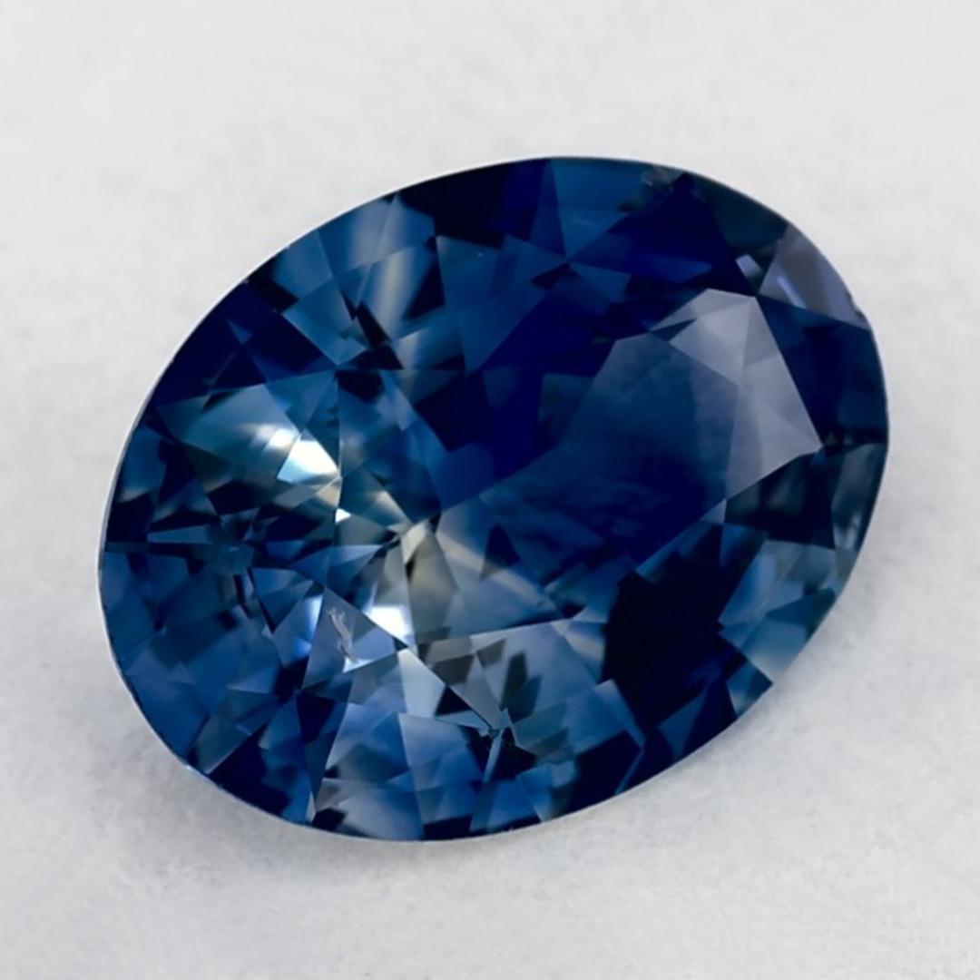 Taglio ovale 1.14 carati di zaffiro blu ovale sfuso in vendita