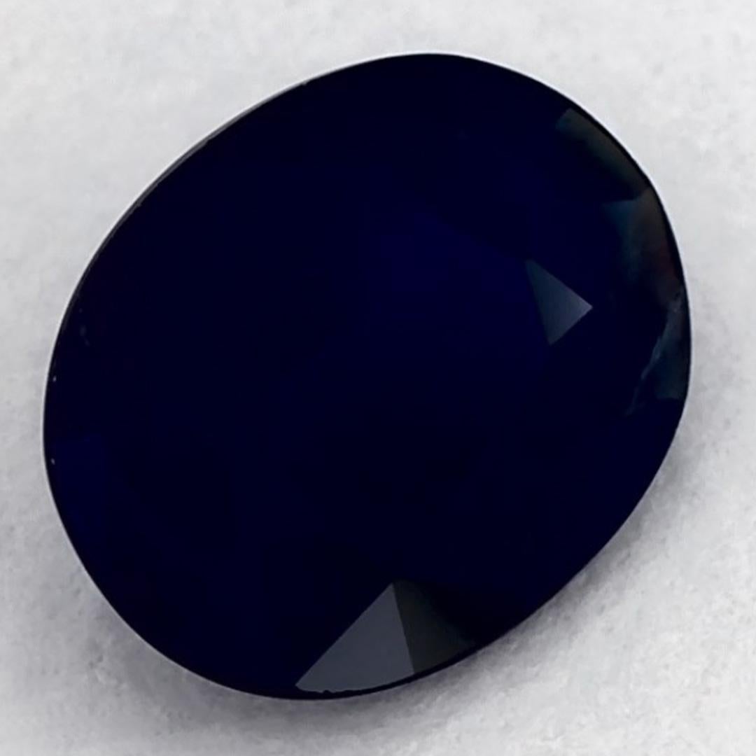 1.14 carati di zaffiro blu ovale sfuso In condizioni Nuovo in vendita a Fort Lee, NJ