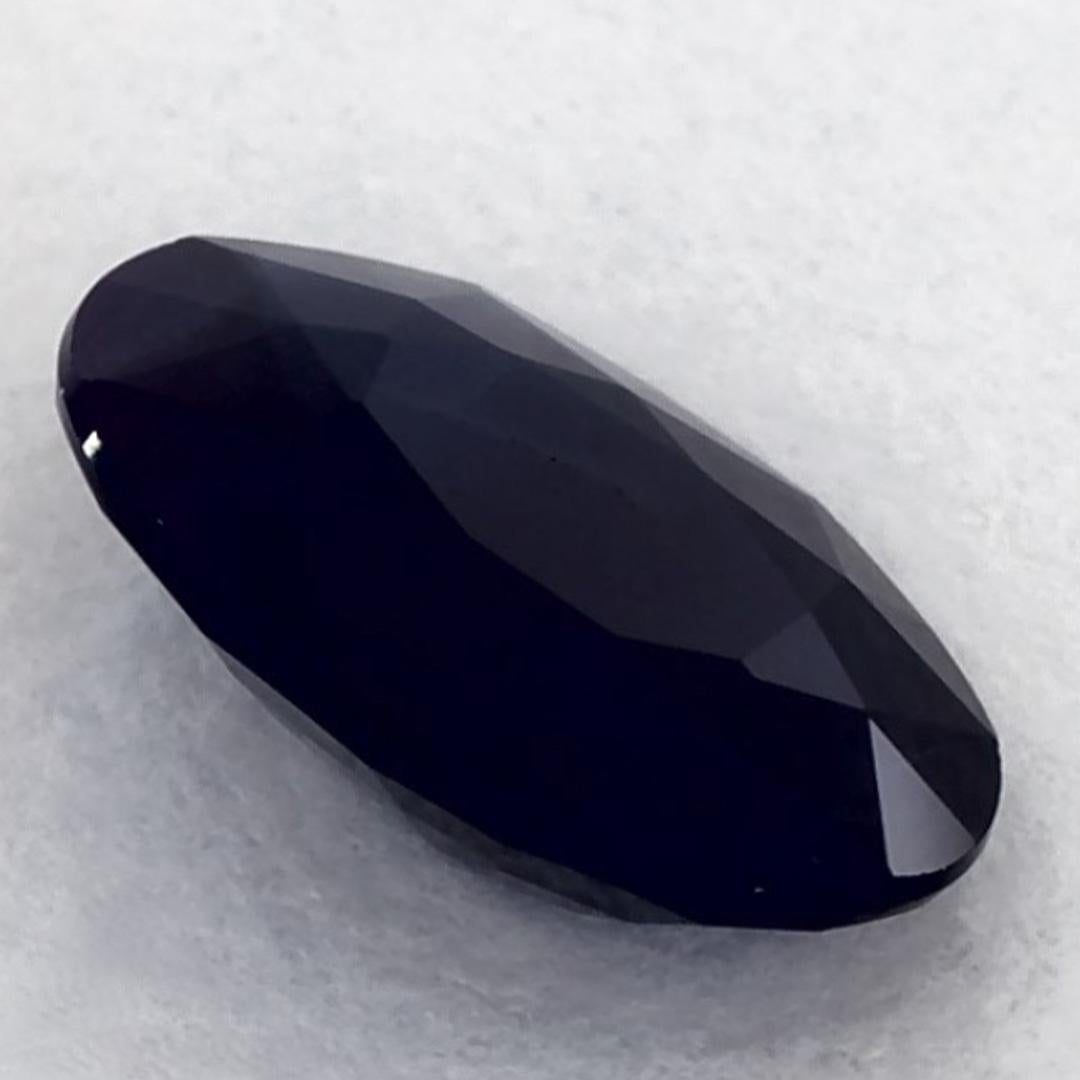 1.14 carati di zaffiro blu ovale sfuso in vendita 1