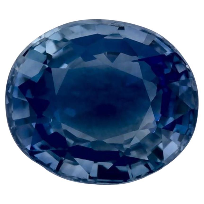1.14 carati di zaffiro blu ovale sfuso