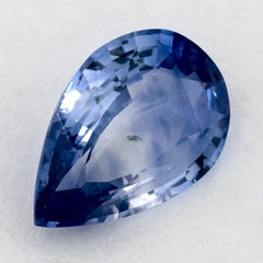1.14 Ct Blue Sapphire Pear Loose Gemstone