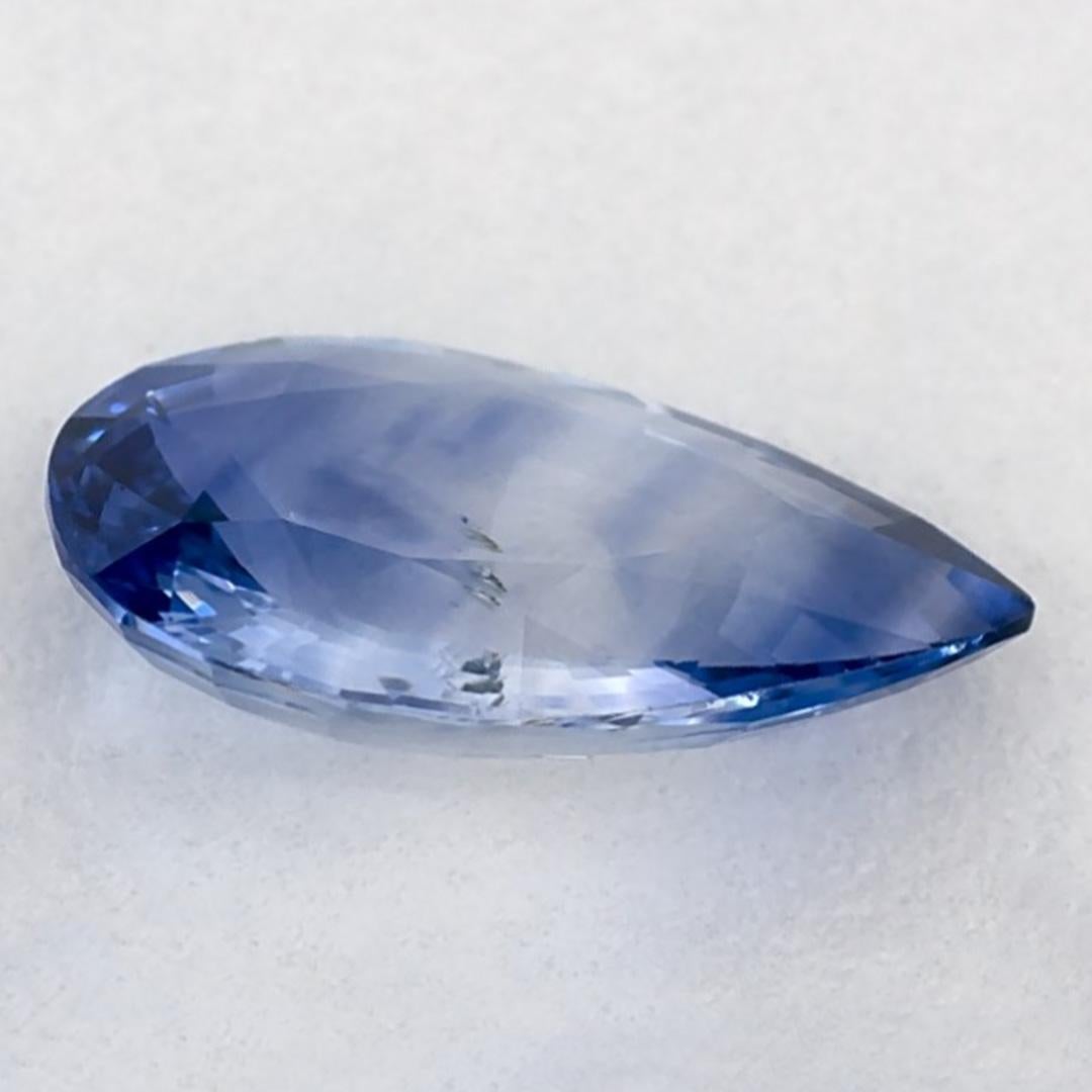 1.14 carati di zaffiro blu a forma di pera sciolto In condizioni Nuovo in vendita a Fort Lee, NJ