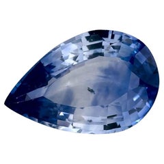 1.14 carati di zaffiro blu a forma di pera sciolto