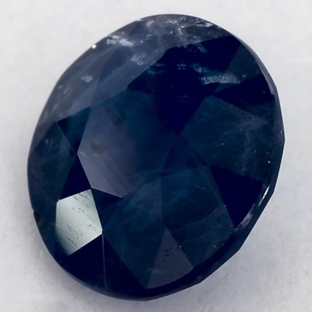 1.14 ct Zafiro Azul Redondo Gema Suelta Corte redondo en venta
