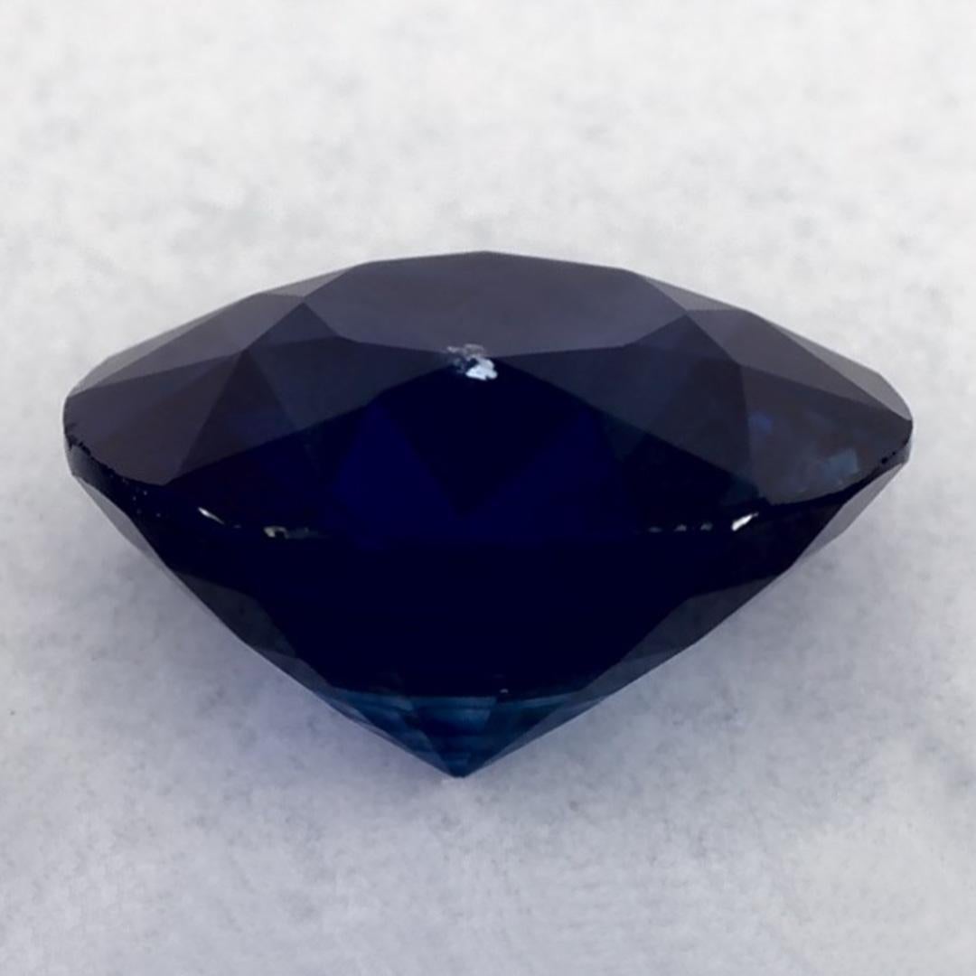 1.14 carati di zaffiro blu rotondo sfuso In condizioni Nuovo in vendita a Fort Lee, NJ