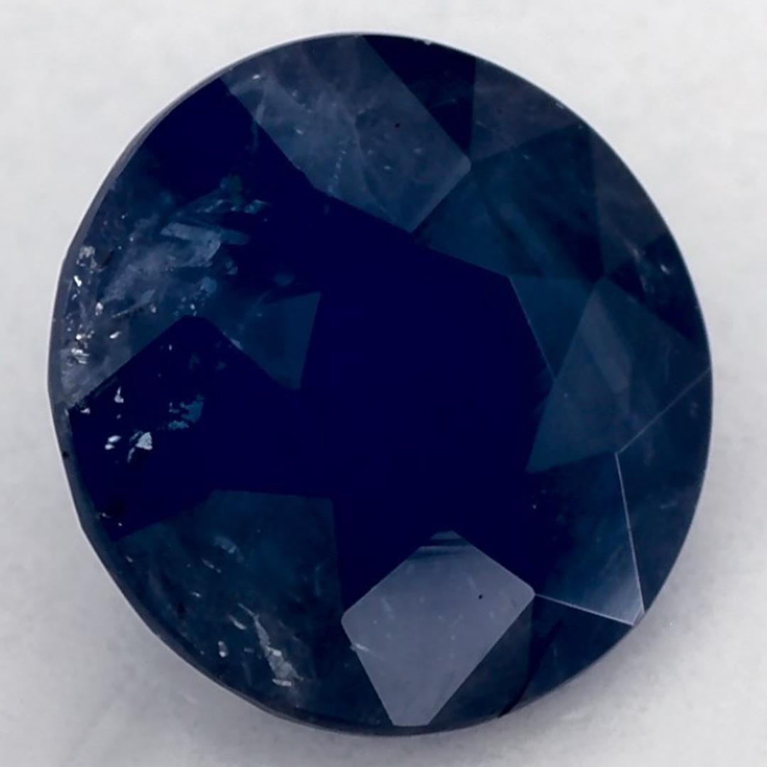 1.14 ct Zafiro Azul Redondo Gema Suelta en Nuevo estado para la venta en Fort Lee, NJ
