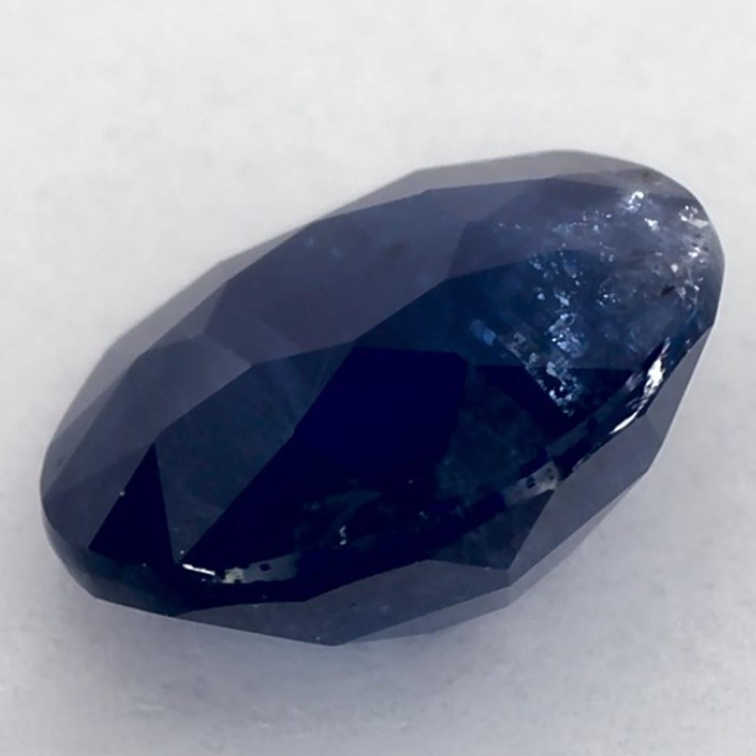 1.14 ct Zafiro Azul Redondo Gema Suelta en venta 2