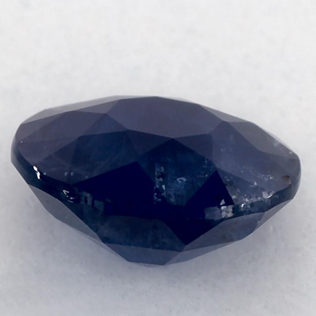 1.14 ct Zafiro Azul Redondo Gema Suelta en venta 3