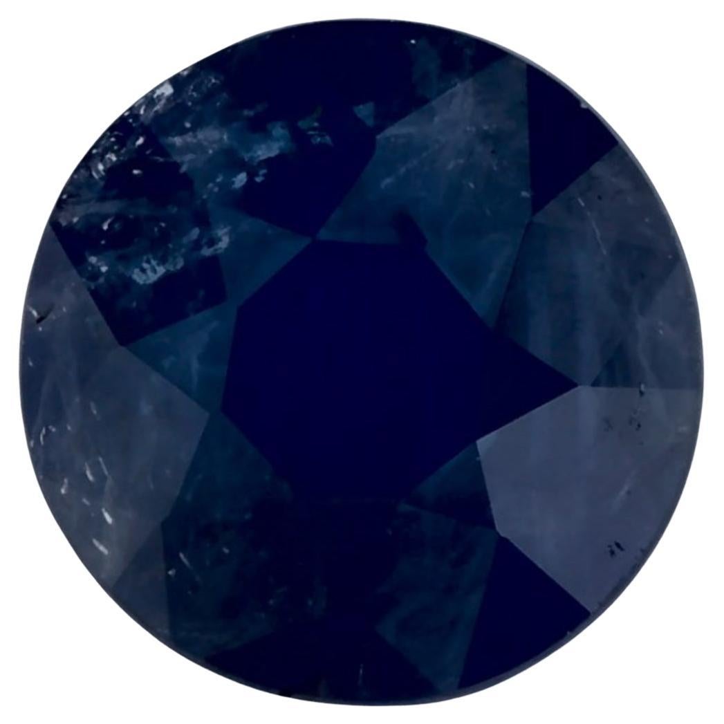 1.14 ct Zafiro Azul Redondo Gema Suelta