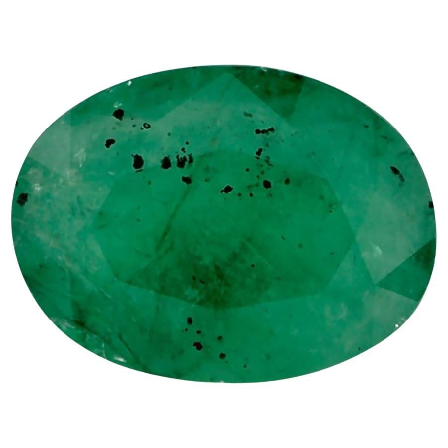 1.14 Karat Smaragd Oval Loser Edelstein