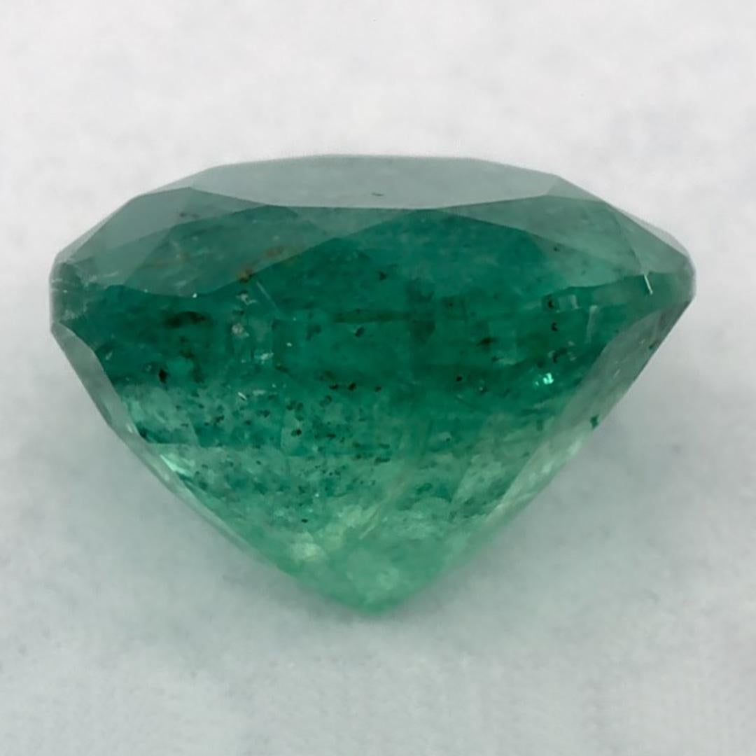 1.14 Ct Emerald Round Loose Gemstone (pierre précieuse en vrac) Neuf - En vente à Fort Lee, NJ